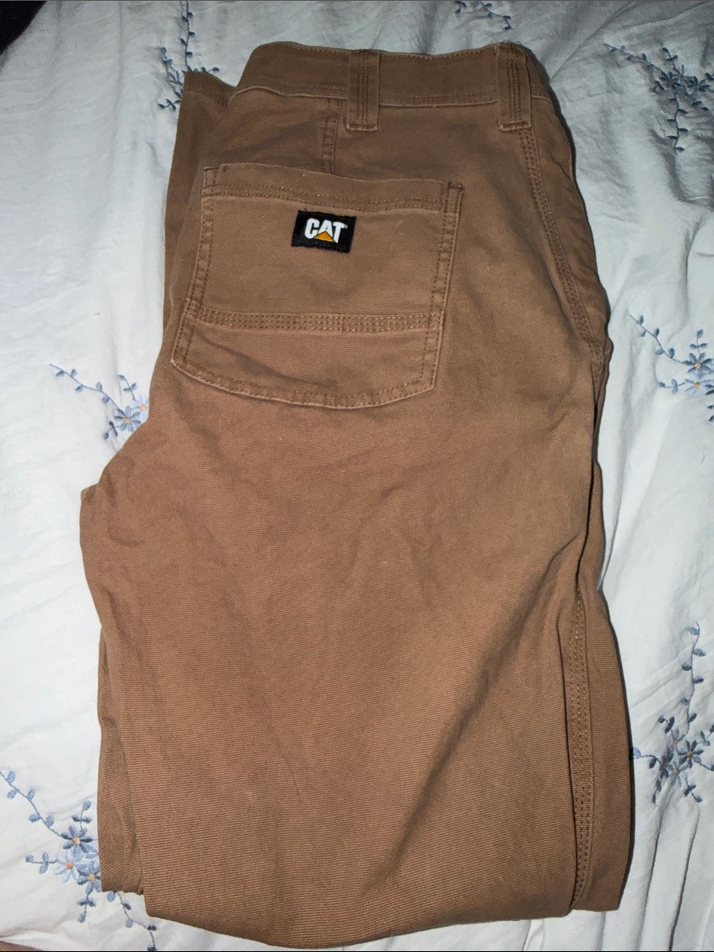 CAT Men's Cargo Pants in Brown - Durable Workwear